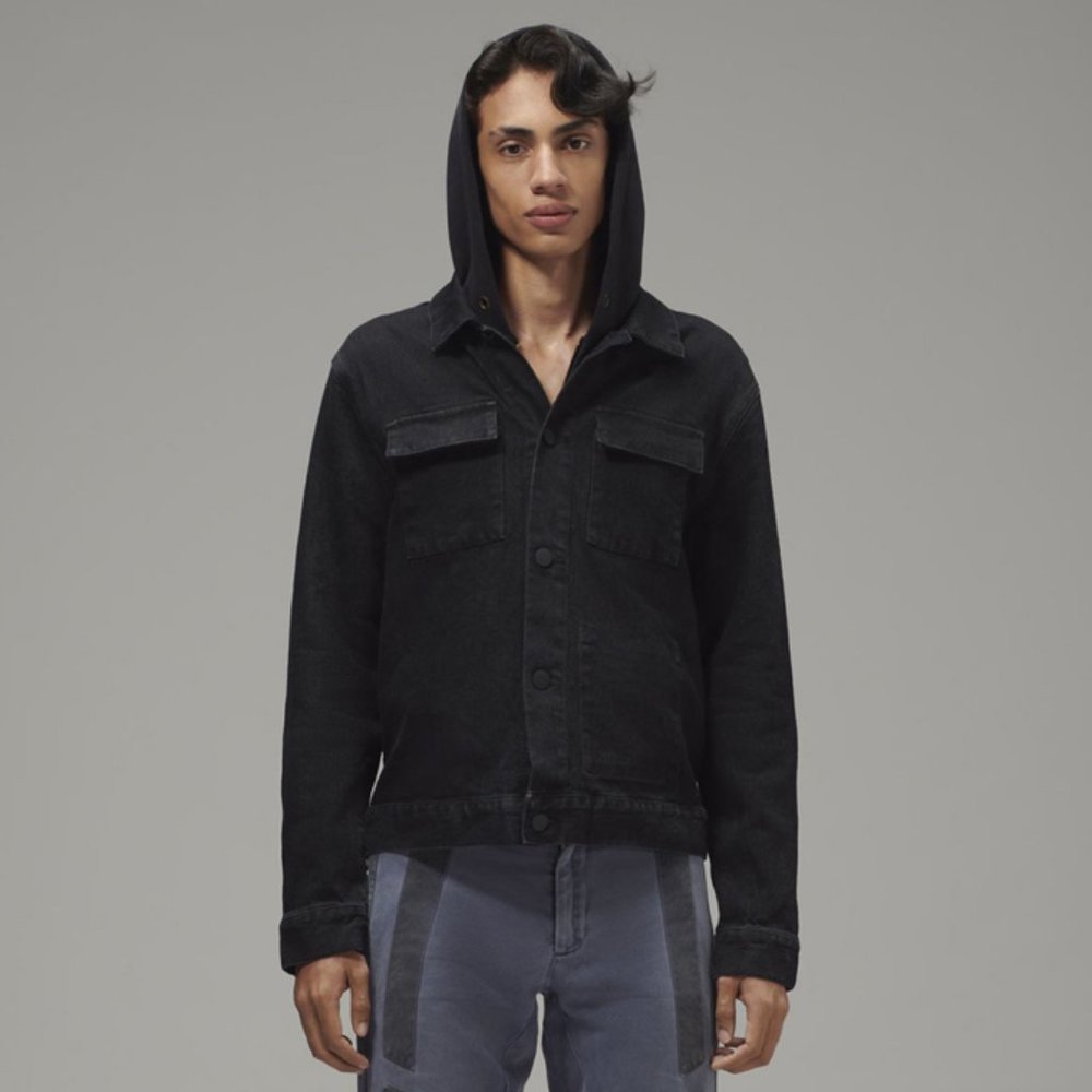 Men's Denim Jacket Shirt BLACK (MTJ-009)